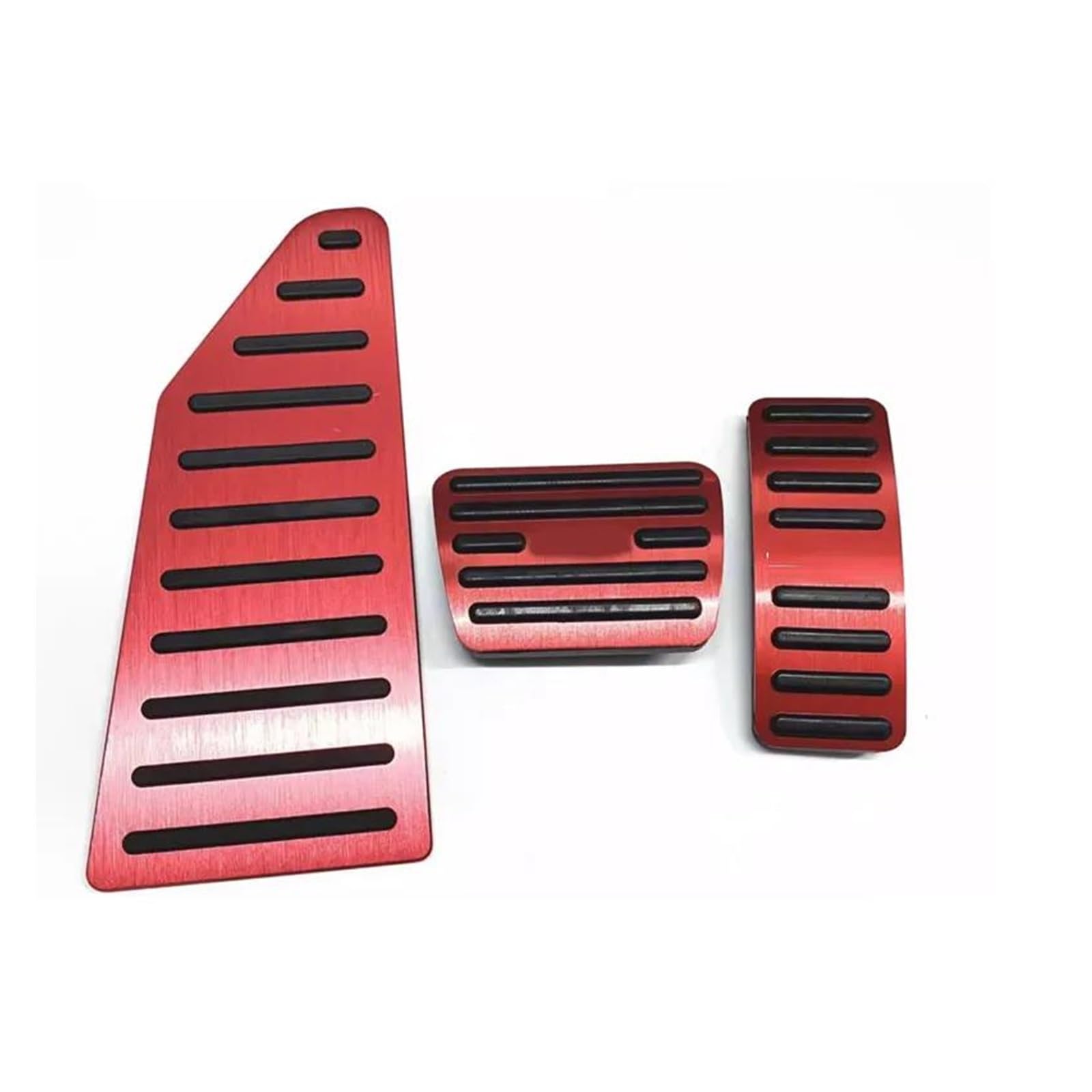 Bremspedal Für MG Für GT 2023 2024 Auto Gaspedal Bremspedal rutschfeste Fußstützenplatte Aluminium Innenmodifikation Pedale Pads(3piece Red) von NAUTIG