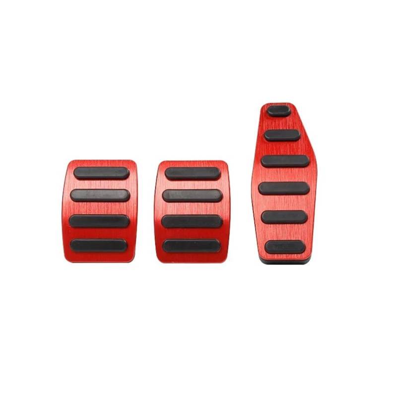 Bremspedal Für Suzuki Für Jimny Für Sierra Für JB64 Für JB74 2019-2023 Für JB64W Für JB74W Auto Gaspedal Bremse Fußstütze Pedale Pedale Pads(MT 2piece Red) von NAUTIG