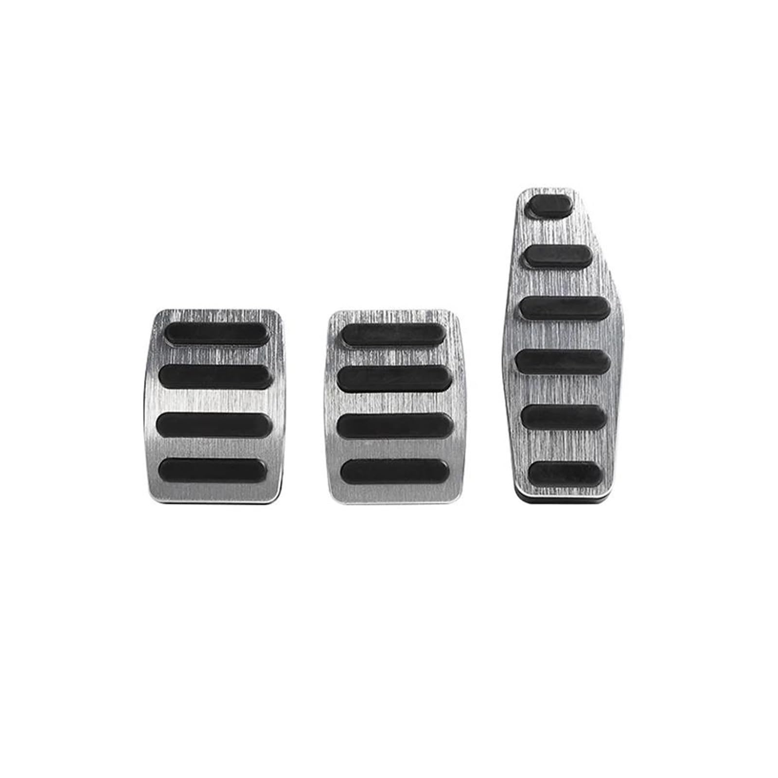 Bremspedal Für Suzuki Für Jimny Für Sierra Für JB64 Für JB74 2019-2023 Für JB64W Für JB74W Auto Gaspedal Bremse Fußstütze Pedale Pedale Pads(MT 2piece Silver) von NAUTIG