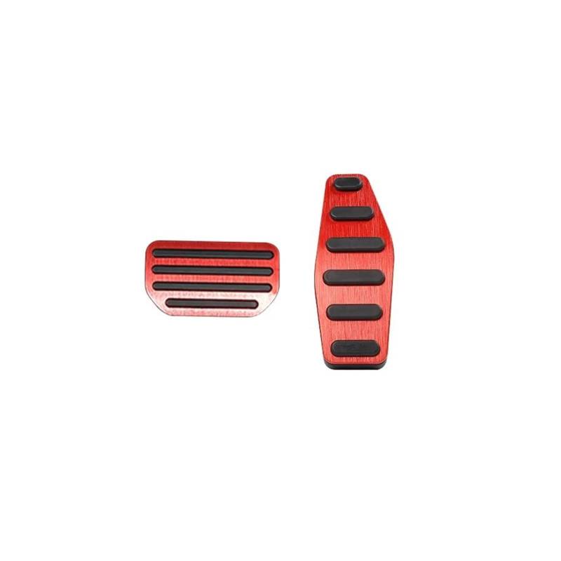 Bremspedal Für Suzuki Für Jimny Für Sierra Für JB64 Für JB74 2019-2023 Für JB64W Für JB74W Auto Gaspedal Bremse Fußstütze Pedale Pedale Pads(at 2piece Red) von NAUTIG