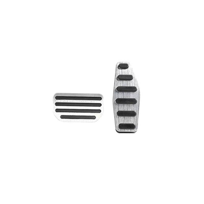 Bremspedal Für Suzuki Für Jimny Für Sierra Für JB64 Für JB74 2019-2023 Für JB64W Für JB74W Auto Gaspedal Bremse Fußstütze Pedale Pedale Pads(at 2piece Silver) von NAUTIG