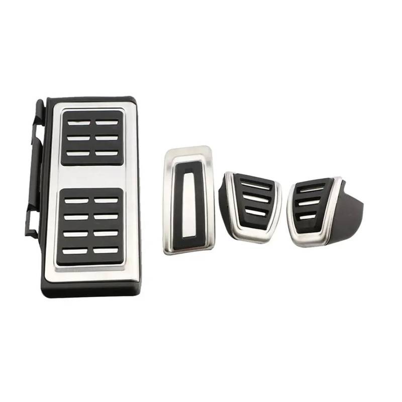 Bremspedal Für VW Für Golf 8 Für Mk8 VIII 2019 2020 2021 2022 2023 Edelstahl Auto Pedale Gaspedal Bremse Fußstütze Pedalabdeckung at Pedale Pads(4 Piece) von NAUTIG