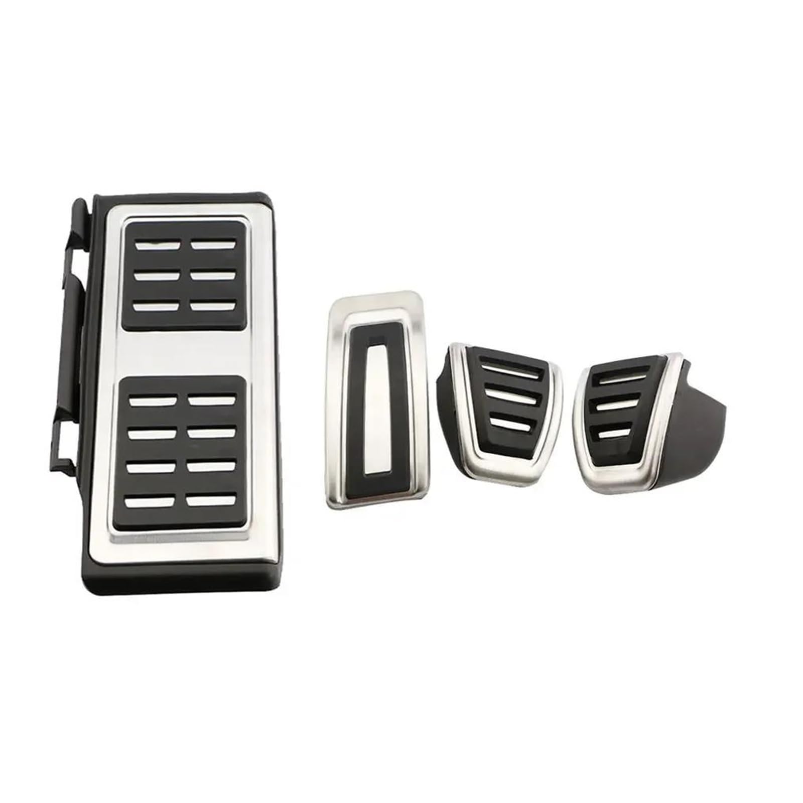 Bremspedal Für VW Für Golf 8 Für Mk8 VIII 2019 2020 2021 2022 Edelstahl Auto Pedale Gaspedal Bremse Fußstütze Pedal Abdeckung at MT Pedale Pads(4 Piece) von NAUTIG