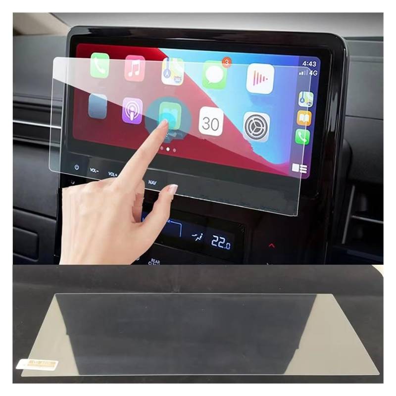 Displayschutz Für Hyundai Für Staria 2022 Auto Infotainment Radio GPS Konsole Navigation Gehärtetem Glas Screen Protector Displayschutz-Folie von NAUTIG