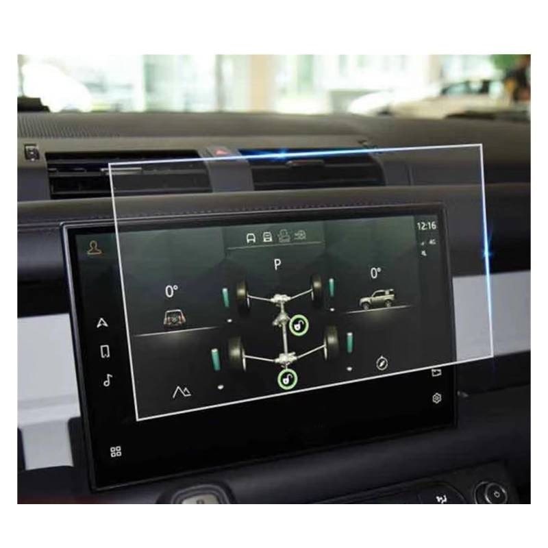 Displayschutz Für Land Für Rover Für Defender 90 110 2022 12,3 Zoll GPS-Navigation Displayschutzfolie Aus Gehärtetem Glas Auto-Innenausstattung Displayschutz-Folie von NAUTIG