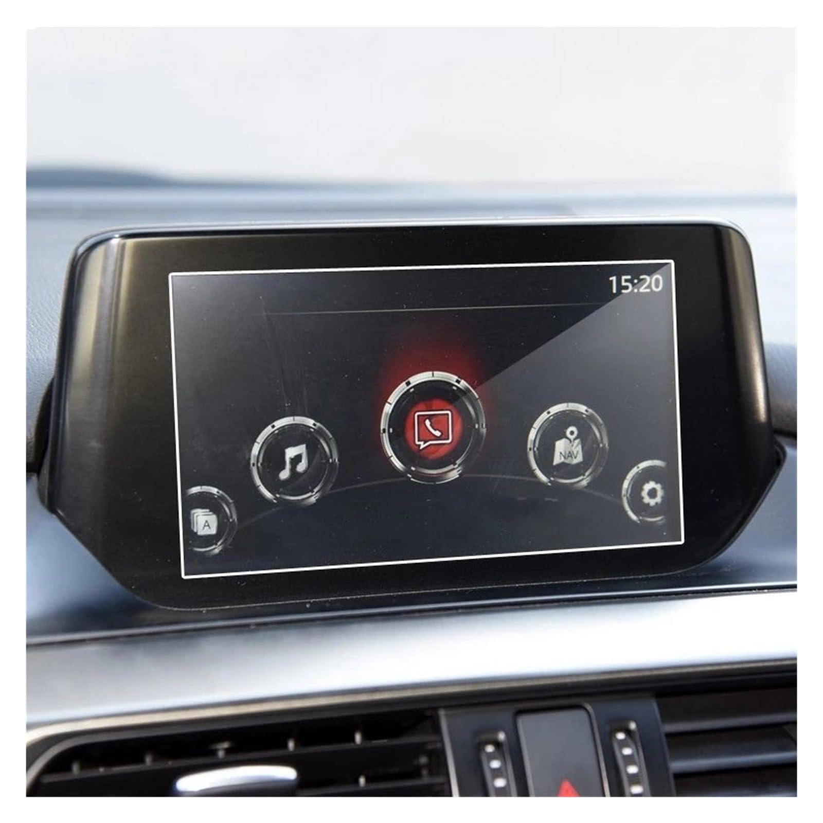 Displayschutz Für Mazda 6 Für Atenza 2014-2020 Auto GPS Navigation Gehärtetem Glas Screen Protector Film Portective Bildschirm Auto Zubehör Innen Displayschutz-Folie von NAUTIG