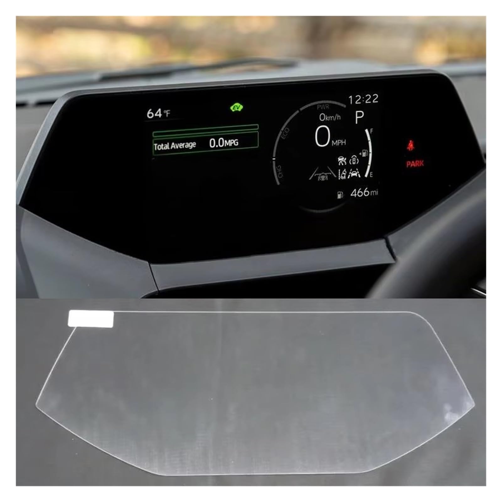 Displayschutz Für Toyota Für Prius 2023 Instrument Gehärtetem Glas Screen Protector Dashboard Bildschirm Anti Scratch Film Armaturenbrett Glas Displayschutz-Folie von NAUTIG