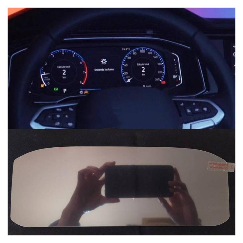 Displayschutz Für VW Für Nivus 2020 2021 Instrument Gehärtetem Glas Screen Protector Dashboard Bildschirm Anti Scratch Film Armaturenbrett Glas Displayschutz-Folie von NAUTIG