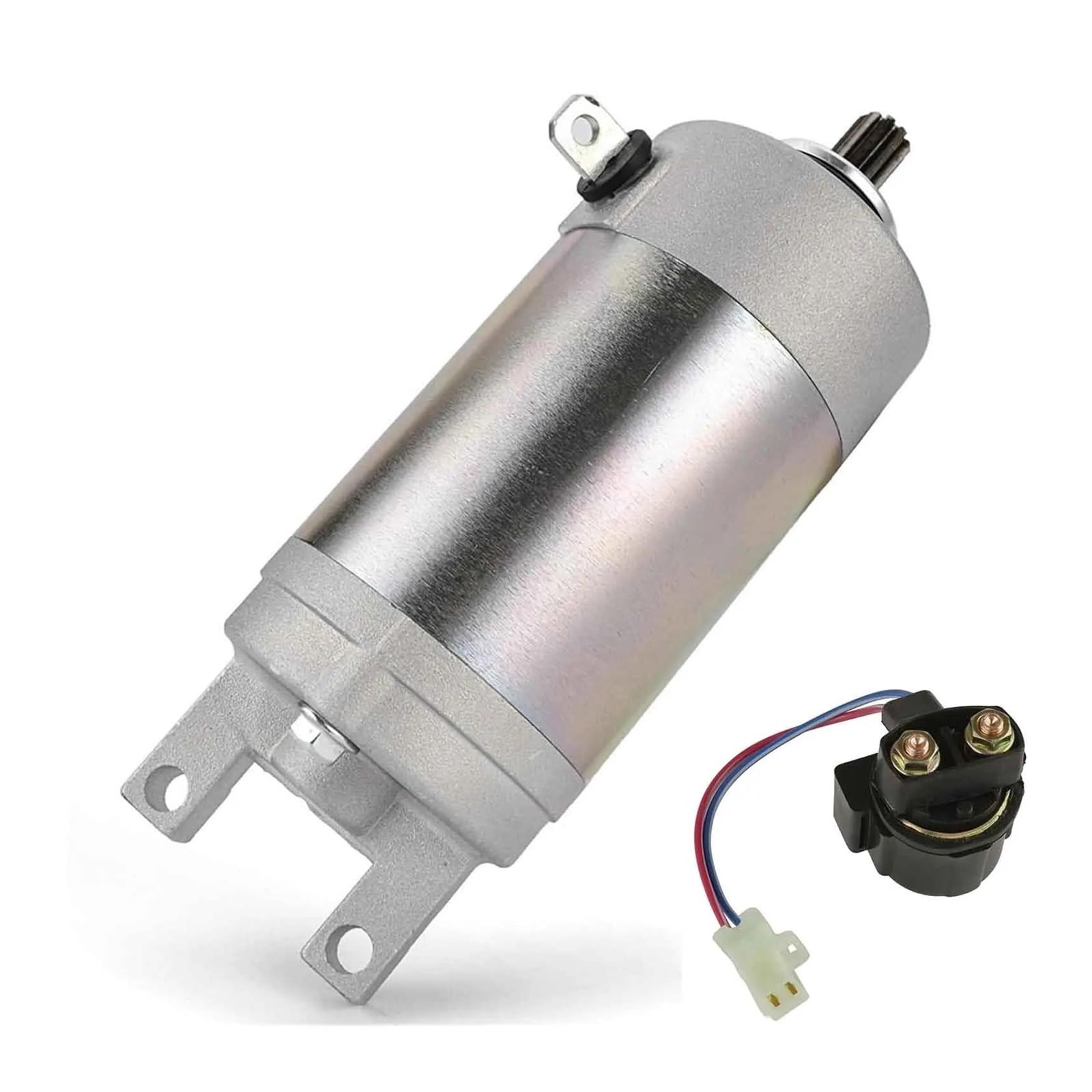 Elektrostart Starter Für Breeze 125 Für YFA1 1989-2004 Für Grizzly 125 Für YFM125 2004-2013 3FA-81890-00 3FA-81800-01 Starter Motor Relais Set Fit Starter Anlasser von NAUTIG