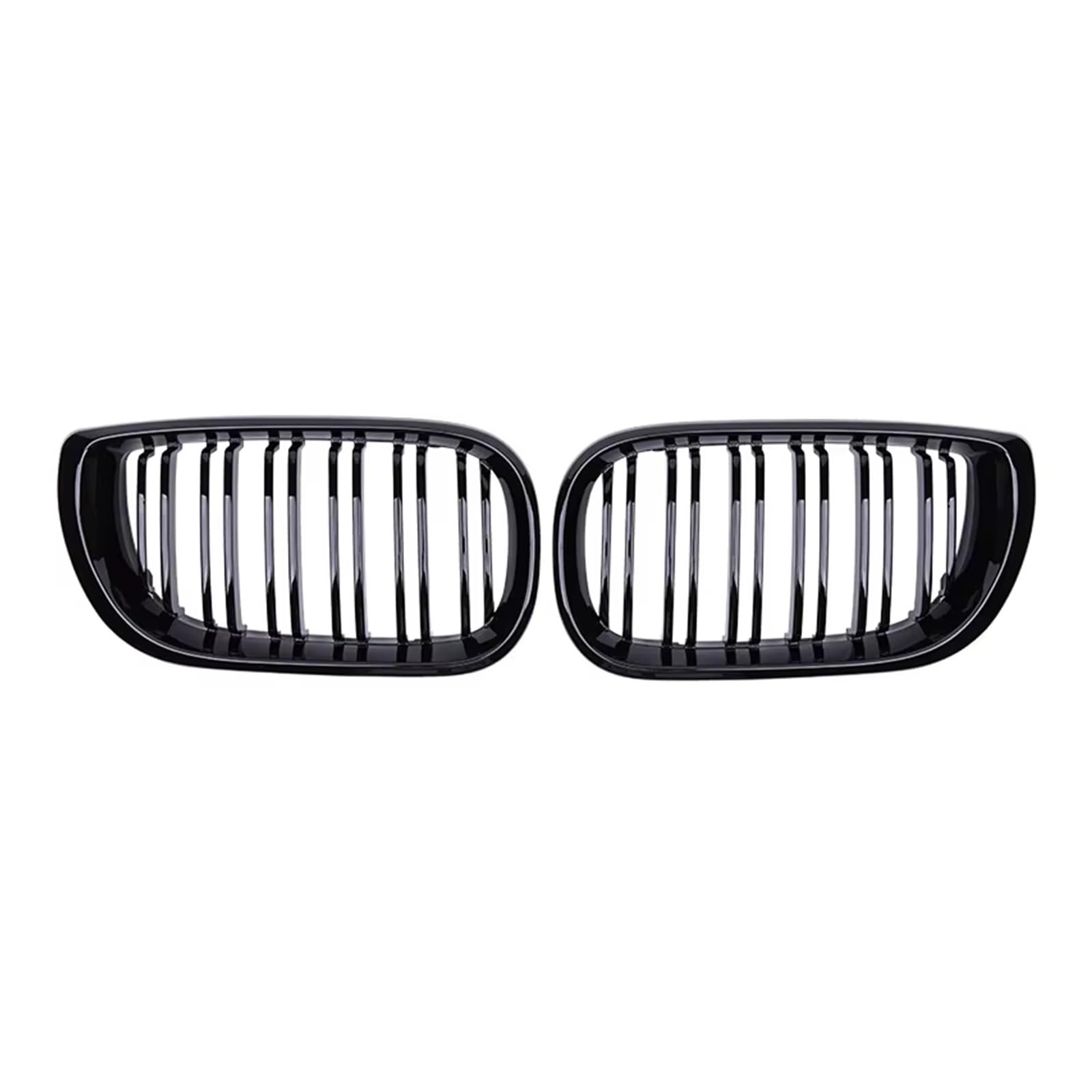 Frontgrill Auto-Nierengrill, Glänzend Schwarzer Kühlergrill, Doppellamellen-Motorhauben-Renngrill Für 3er-Serie E46 4-Türer 2002-2005, Auto-Ersatz Auto-Kühlergrill Frontgrill Auto-Nierengrill, Glänzend Schwarzer Kühlergrill, Doppellamellen-Motorhauben-Renngrill Für 3er-Serie E46 4-Türer 2002-2005, Auto-Ersatz Auto-Kühlergrill von NAUTIG