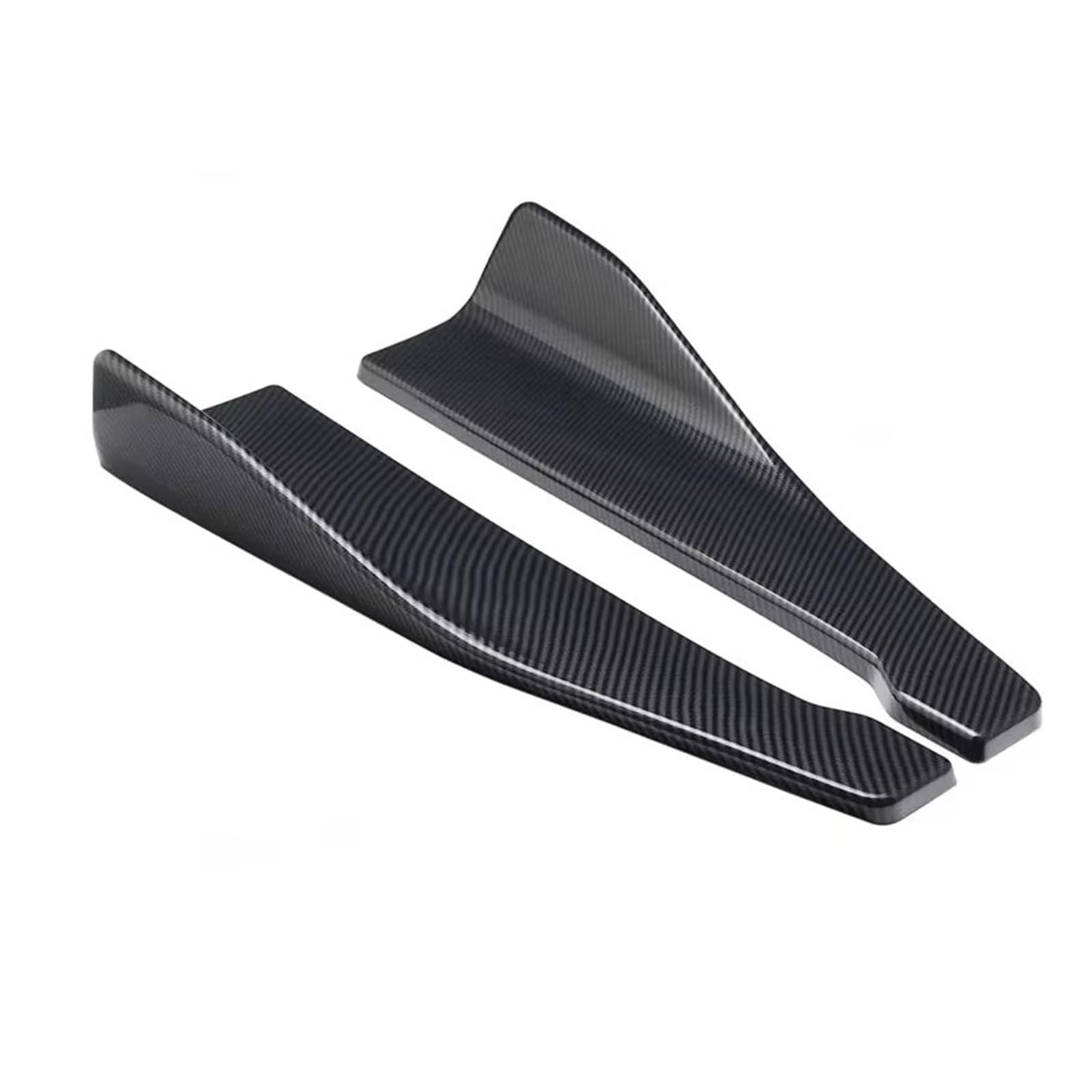 Heckflügel 48CM Seitenschweller Für E90 E46 F20 F30 E39 G20 Zubehör Universal Extension Protector Heckstoßstange Spoiler Diffusor Split Heckspoiler(Carbon) von NAUTIG