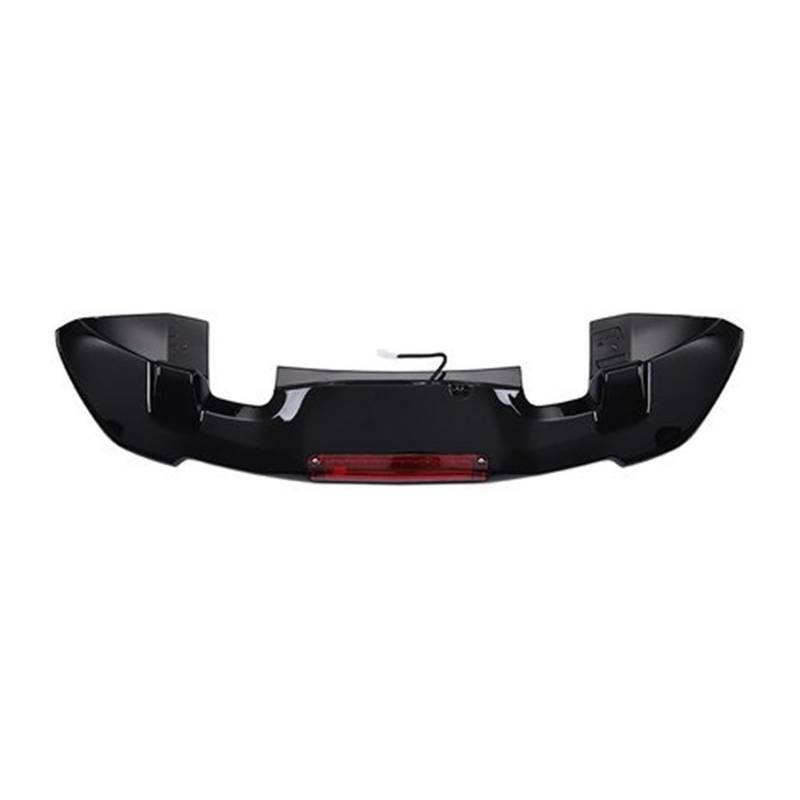 Heckflügel Auto Styling Für Fit Für Jazz 2014 2015 2016 2017 ABS Kunststoff Unlackiert Primer Farbe Hinten Boot Stamm Flügel Spoiler Heckspoiler(Schwarz) von NAUTIG