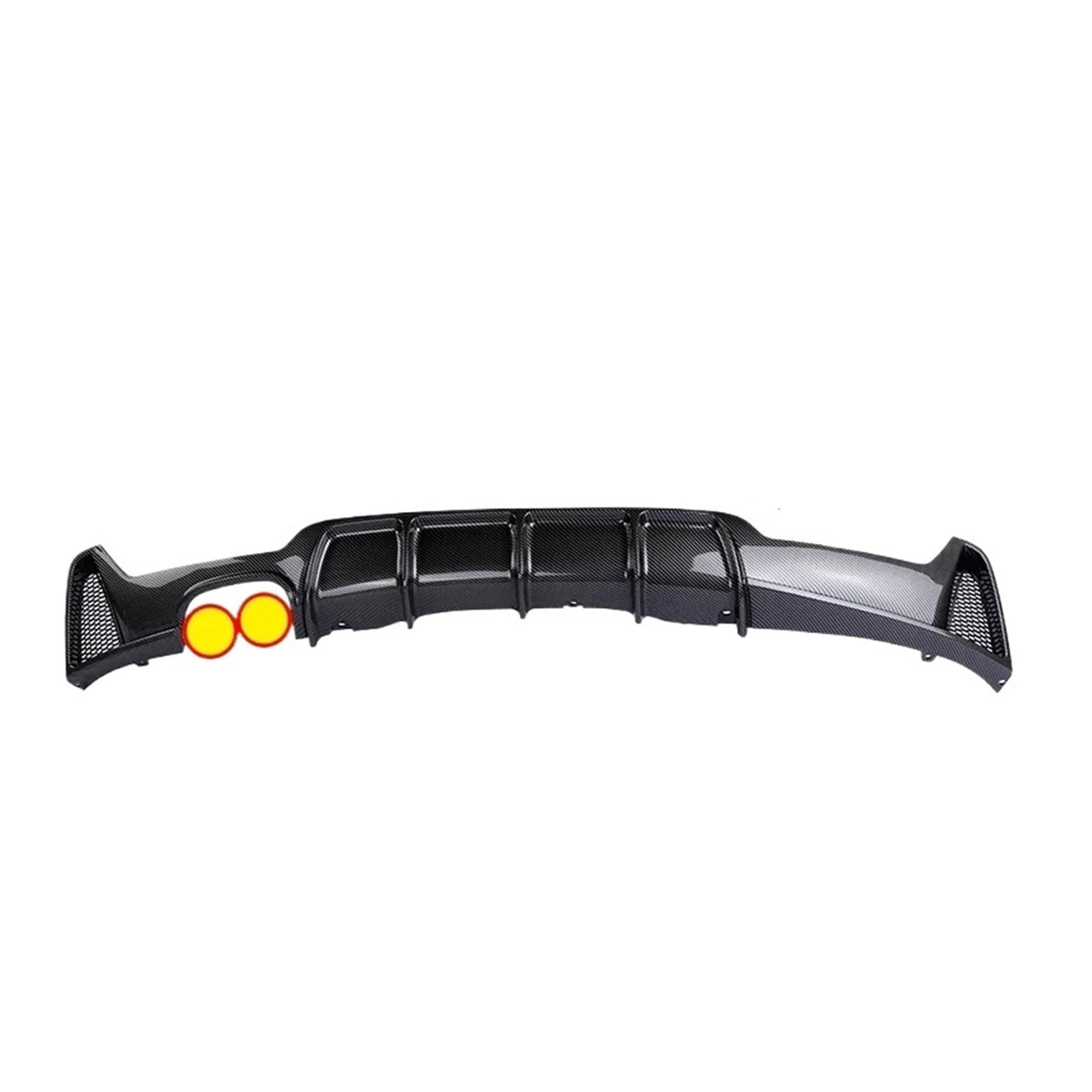 Heckflügel Für 4er F32 F33 F36 2014–2020 Karbonfaser Sport-Heckstoßstange Diffusorlippe MP-Body-Kit Diffusor 420i 428i Glänzend Schwarz Heckspoiler(Carbon 2Xsingle) von NAUTIG