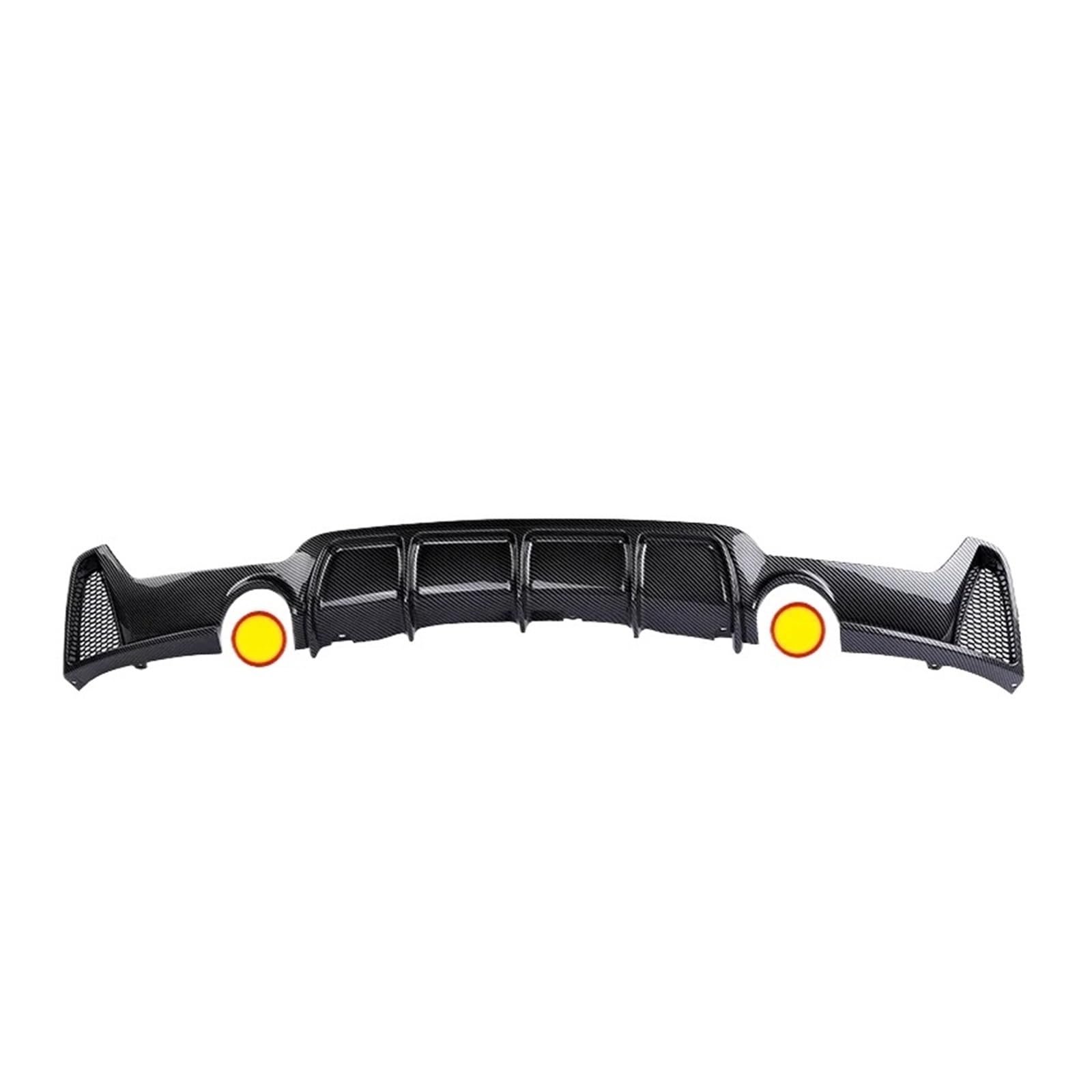 Heckflügel Für 4er F32 F33 F36 2014–2020 Karbonfaser Sport-Heckstoßstange Diffusorlippe MP-Body-Kit Diffusor 420i 428i Glänzend Schwarz Heckspoiler(Carbon Single 2 Out) von NAUTIG