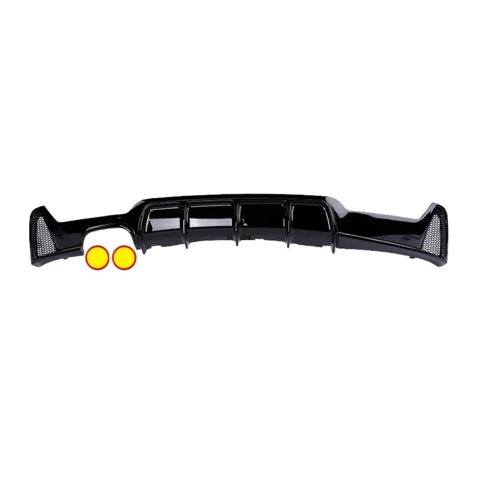 Heckflügel Für 4er F32 F33 F36 2014–2020 Karbonfaser Sport-Heckstoßstange Diffusorlippe MP-Body-Kit Diffusor 420i 428i Glänzend Schwarz Heckspoiler(Single-dual Out) von NAUTIG