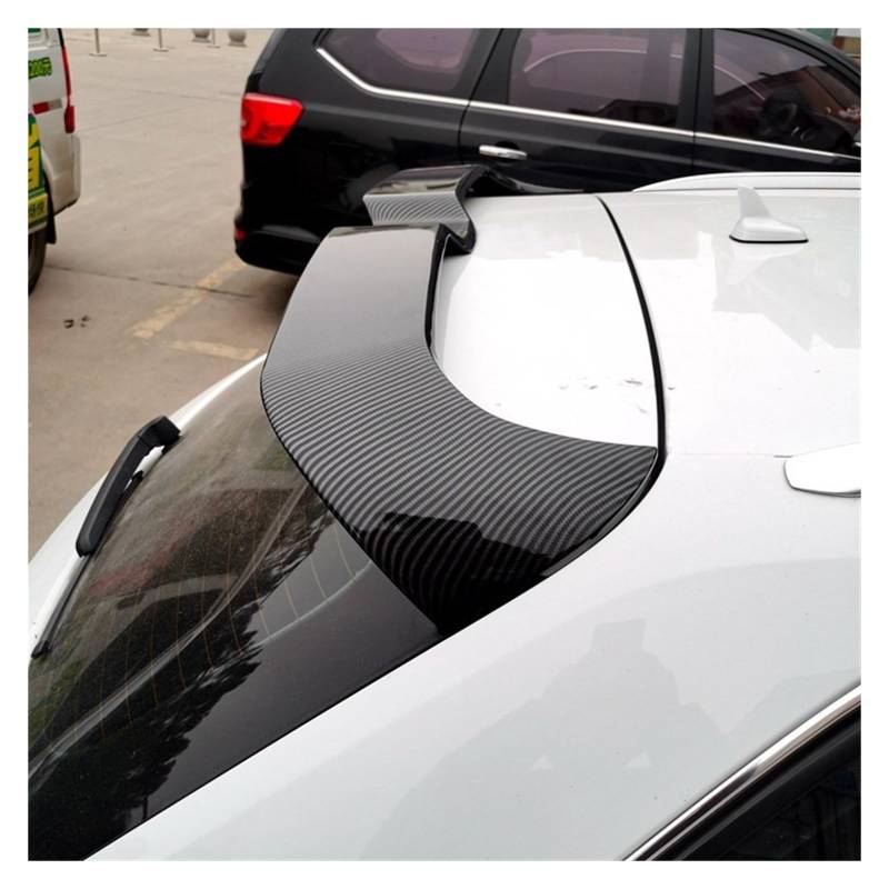 Heckflügel Für A3 S3 Fließheck 2014 2015-2019 2020 Dachspoiler ABS Kunststoff Auto Hinten Stamm Dach Lip Hinten Stamm Flügel Spoiler Heckspoiler(ABS Carbon Look) von NAUTIG