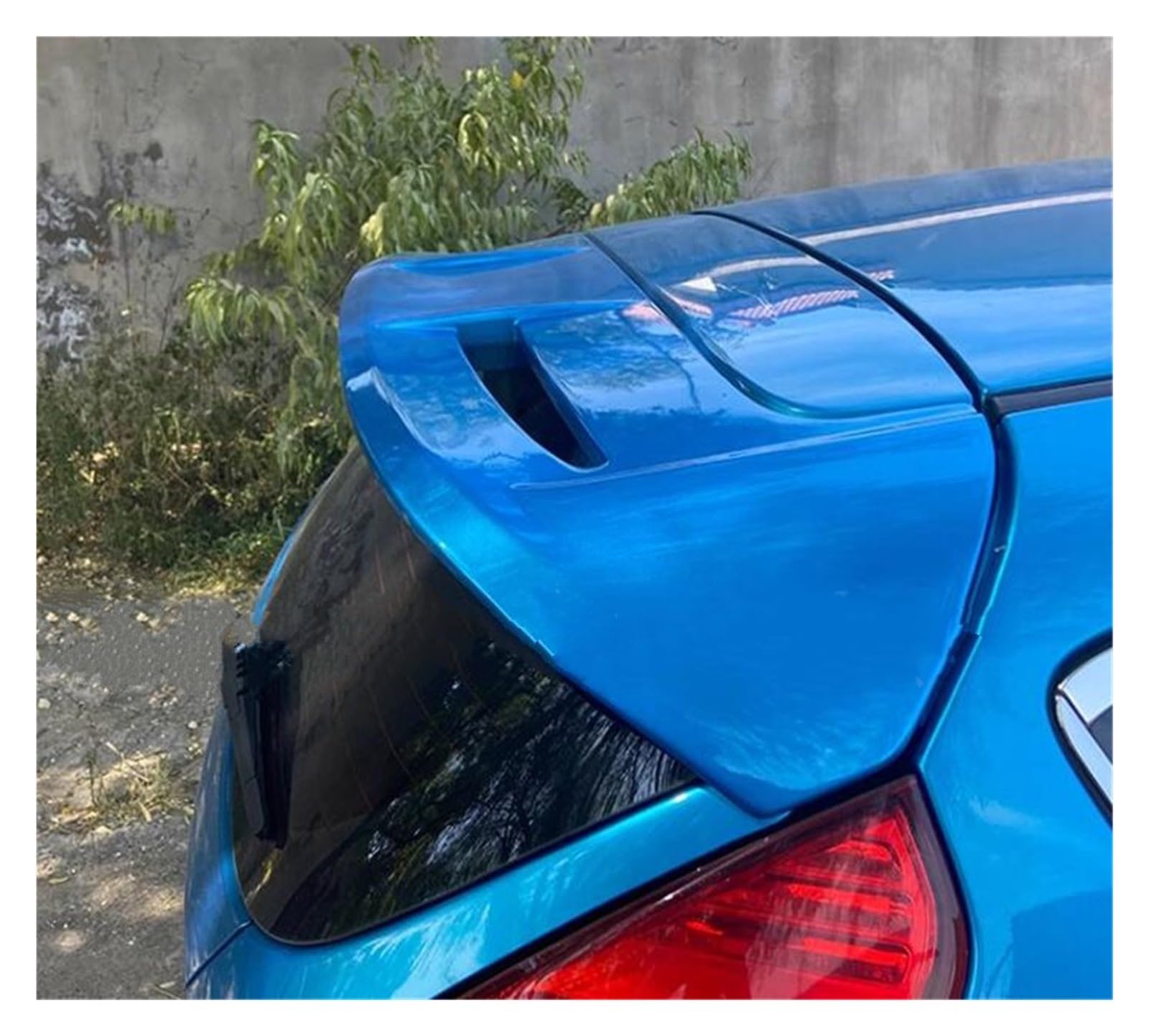 Heckflügel Für Ford Für Fiesta 2009 2010 2011 2012 2013 Auto ABS Kunststoff Unlackiert Farbe Hinten Trunk-Boot Flügel Spoiler Auto Zubehör Heckspoiler(Blau) von NAUTIG