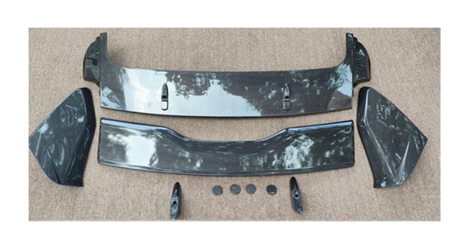 Heckflügel Für Ford Für Focus RS Spoiler 2012 2013 2014 2015 2016 2017 2018 Carbon Fiber Hinten Stamm Flügel Lip Heckspoiler Heckspoiler(Carbon Fiber Pattern) von NAUTIG