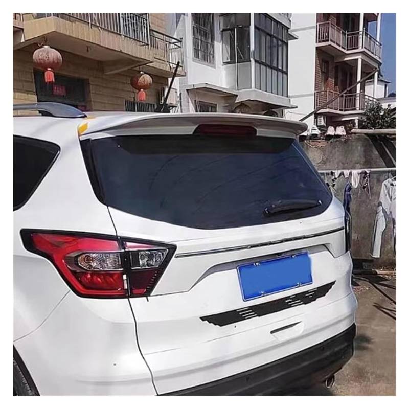 Heckflügel Für Ford Für Kuga Für Escape 2013 2014 2015 2016 2017 2018 2019 ABS Material Primer Farbe Auto Schwanz Flügel Dekoration Hinten Stamm Spoiler Heckspoiler(Unpainted) von NAUTIG