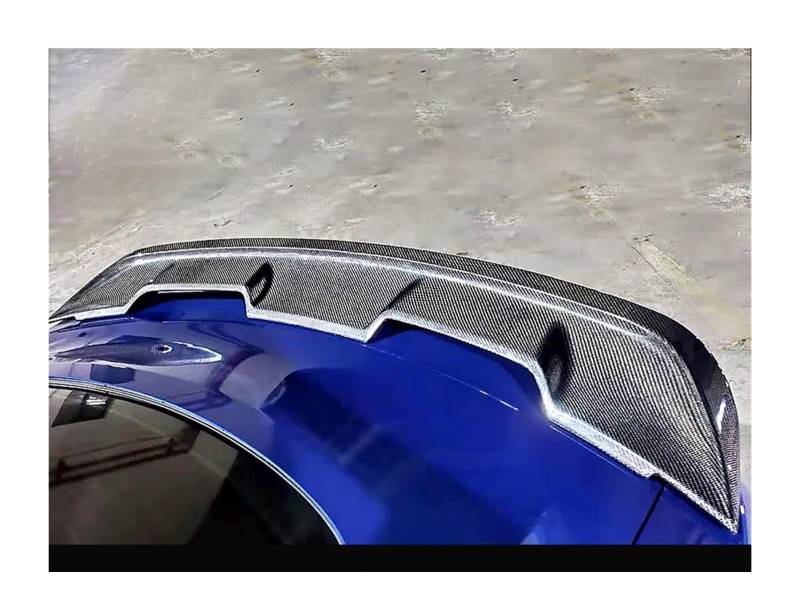 Heckflügel Für Ford Für Mustang 2015-2021 Hinten Auto Spoiler Stamm Deckel Boot Flügel Qualität ABS Schwarz Carbon Außen Zubehör Teil Heckspoiler(Kohlefaser) von NAUTIG