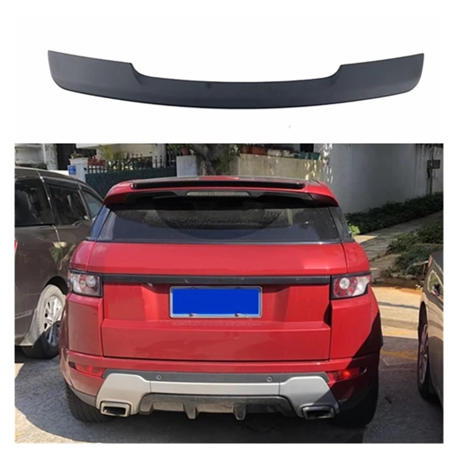 Heckflügel Für Land Für Rover Für Range Für Evoque 2010-2015 Hinten Dach Spoiler Flügel ABS Material Automobil Modifikation Heckspoiler(Unpainted) von NAUTIG