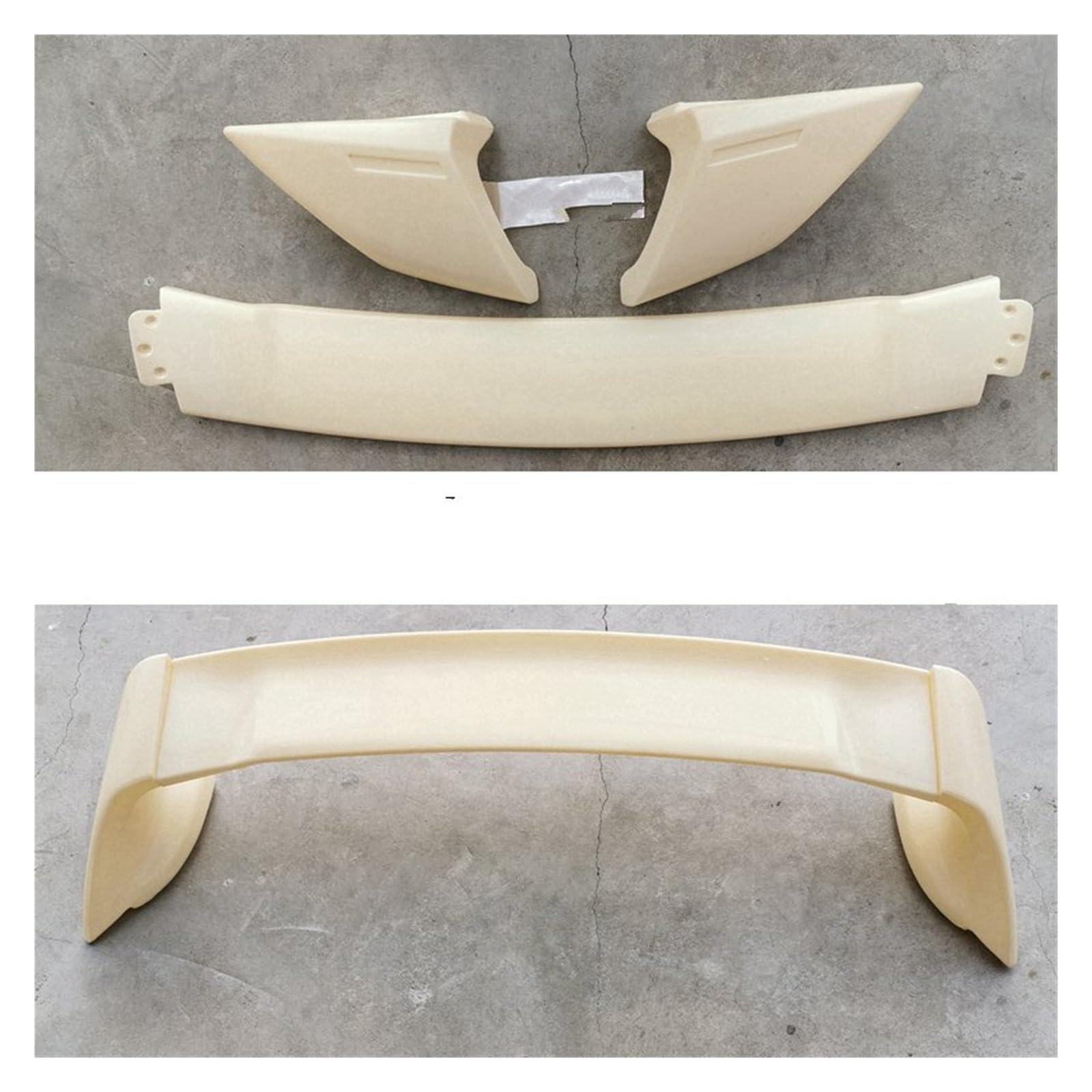 Heckflügel Für Mazda 3 ABS FD2 Spoiler 2006 2007 2008 2009 2010 2011 2012 2013 DREI Teile Kofferraumabdeckung Heckflügel Heckspoiler(Klar) von NAUTIG