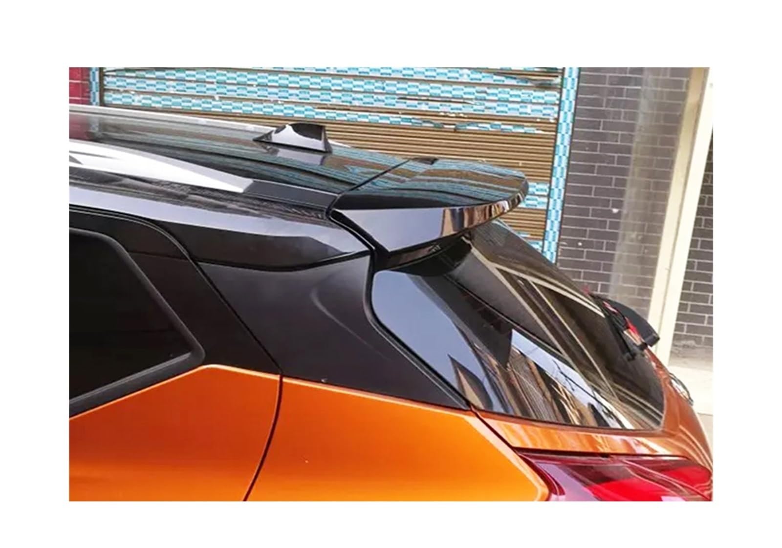 Heckflügel Für Nissan Für Kicks 2017 2018 2019 2020 Hinten Dach Stamm Deckel Auto Spoiler Flügel ABS Schwarz Carbon Weiß Außen Tuning Zubehör Teile Heckspoiler(Glossy Black) von NAUTIG