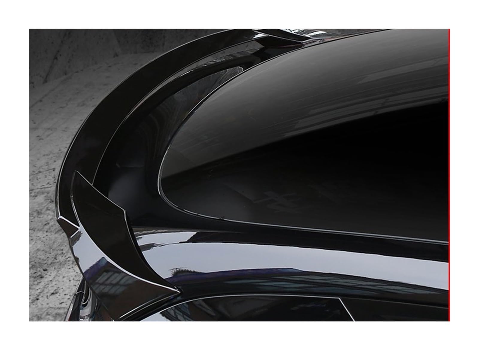 Heckflügel Für Tesla Für Modell Y 2019 2020 2021 2022 Hinten Stamm Deckel Boot Lip Spoiler Flügel Carbon Schwarz Ducktail Auto Tuning Zubehör Styling Teil Heckspoiler(Glossy Black) von NAUTIG