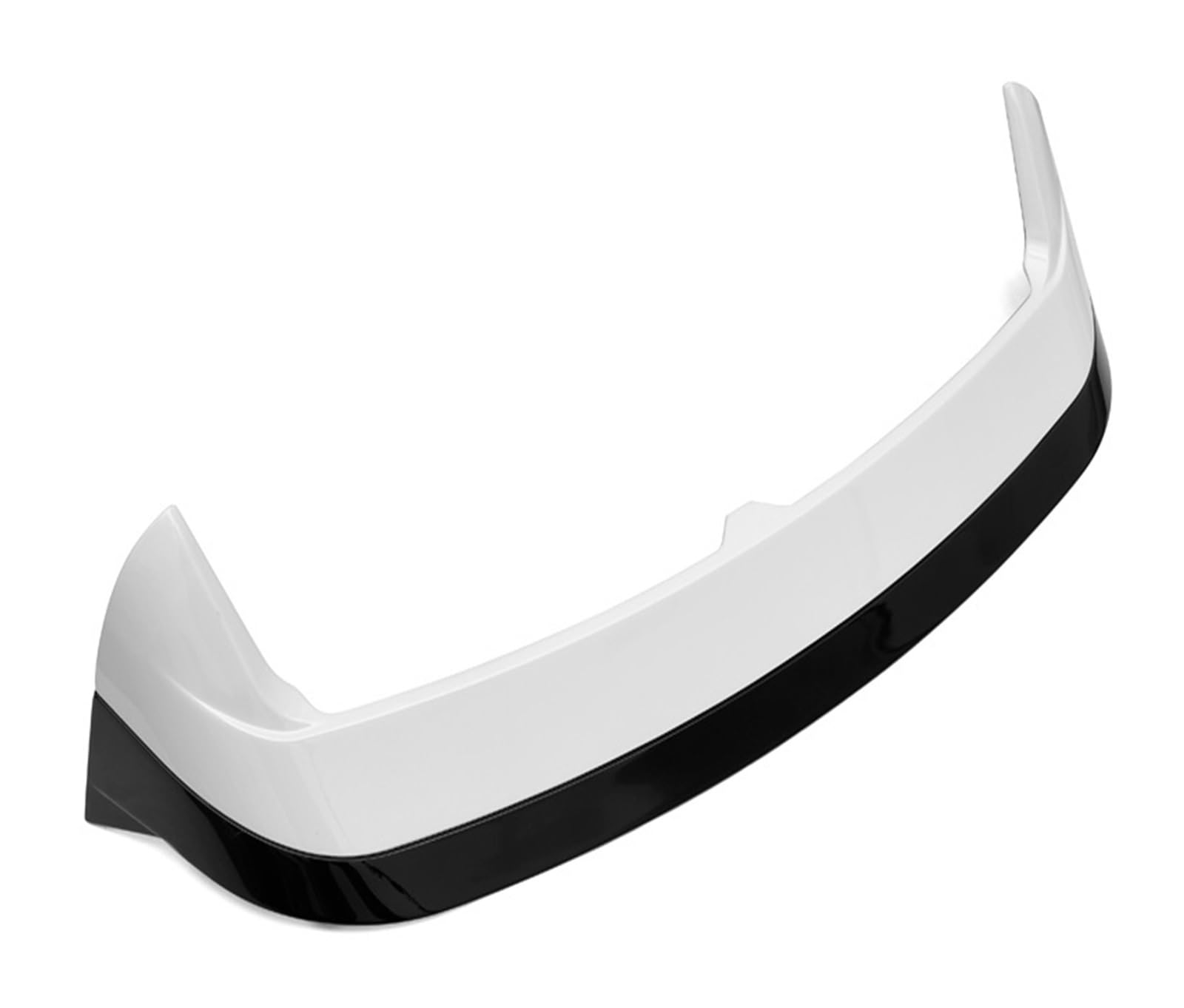 Heckflügel Für VW Für Golf 8 MK8 2020 2021 2022 Spoiler ABS Schwarz Carbon Hinten Dach Stamm Deckel Auto Tuning CS Stil Außen Zubehör Heckspoiler(White Black) von NAUTIG