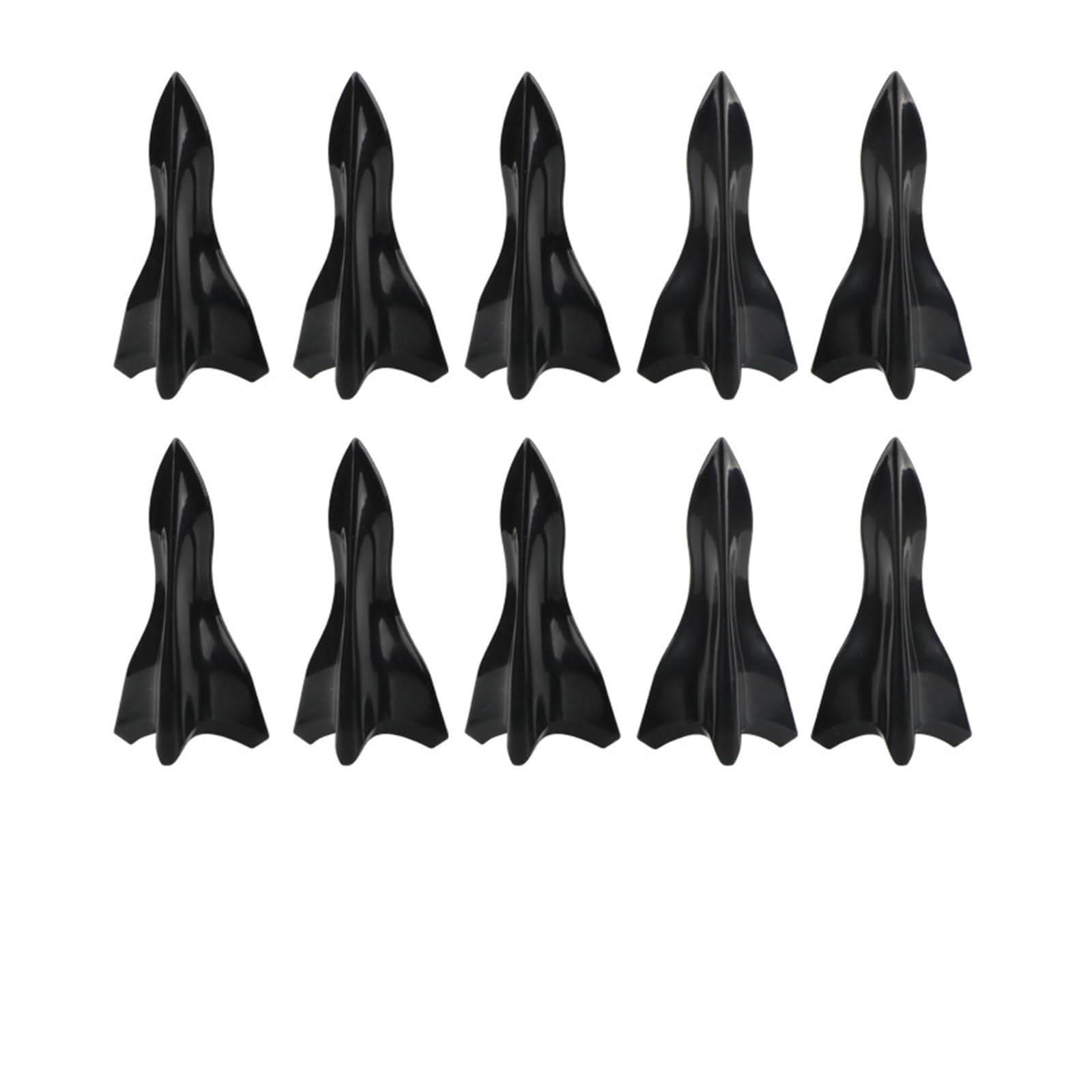 Heckflügel Für W211 W204 E36 E46 E92 Auto Dach Shark Fin Stil Diffusor Spoiler Zubehör Auto Heckspoiler Heckspoiler(Bk 10piece style1) von NAUTIG