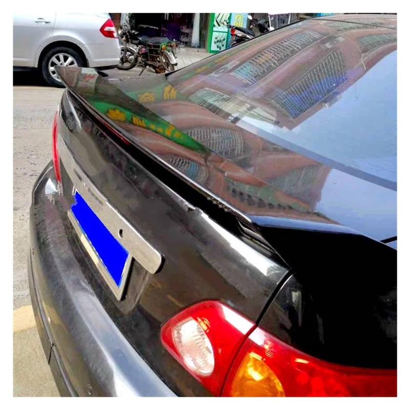 Heckflügel Hinten Flügel Spoiler Hinten Stamm Deckel Auto Sport Spoiler Flügel Für Toyota Für Corolla Spoiler 2006-2013 Jahr Mit Lampe Heckspoiler(Gloss Black) von NAUTIG