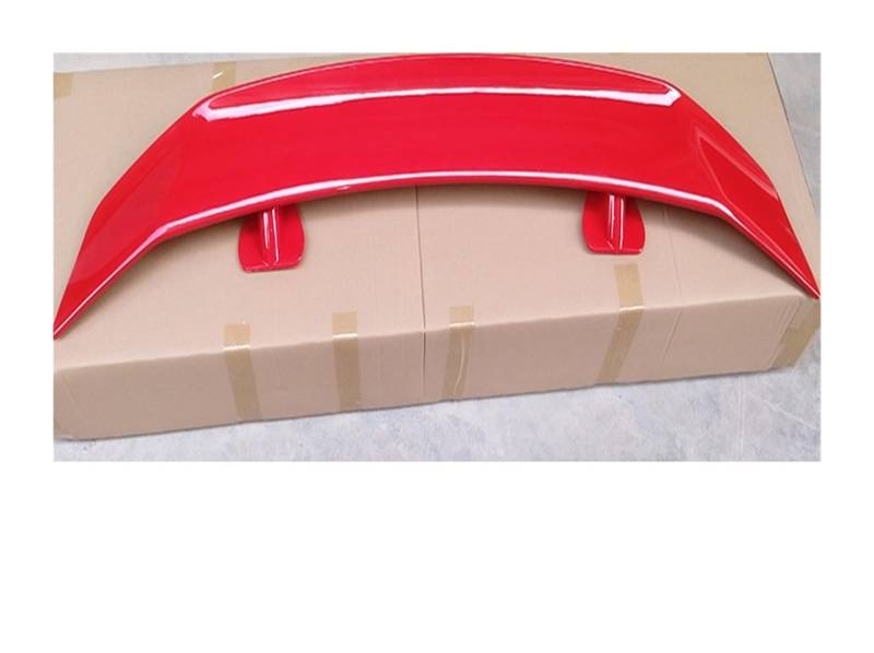 Heckflügel Hinten Stamm Deckel Boot Auto Tuning Flügel Spoiler Für A4 S4 B8 B9 Limousine 4 Tür Racing Sport 135 cm Styling Außen Zubehör Heckspoiler(Rot) von NAUTIG