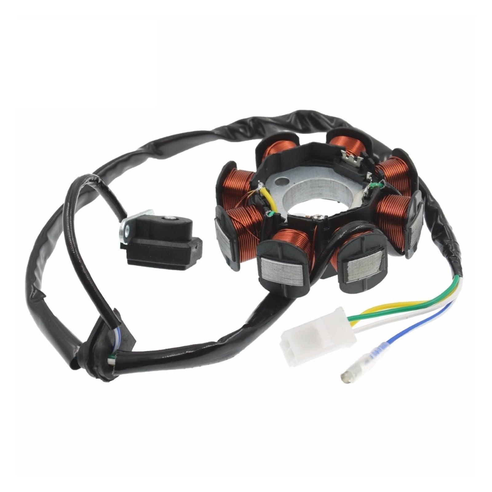 Motorrad-Statorspule Für 139QMB 139QMA Für GY6 49cc 50cc 8-Spule Magneto Lichtmaschine Stator Roller Moped Motor (DC Befeuert Typ) Electrical Statorspule von NAUTIG