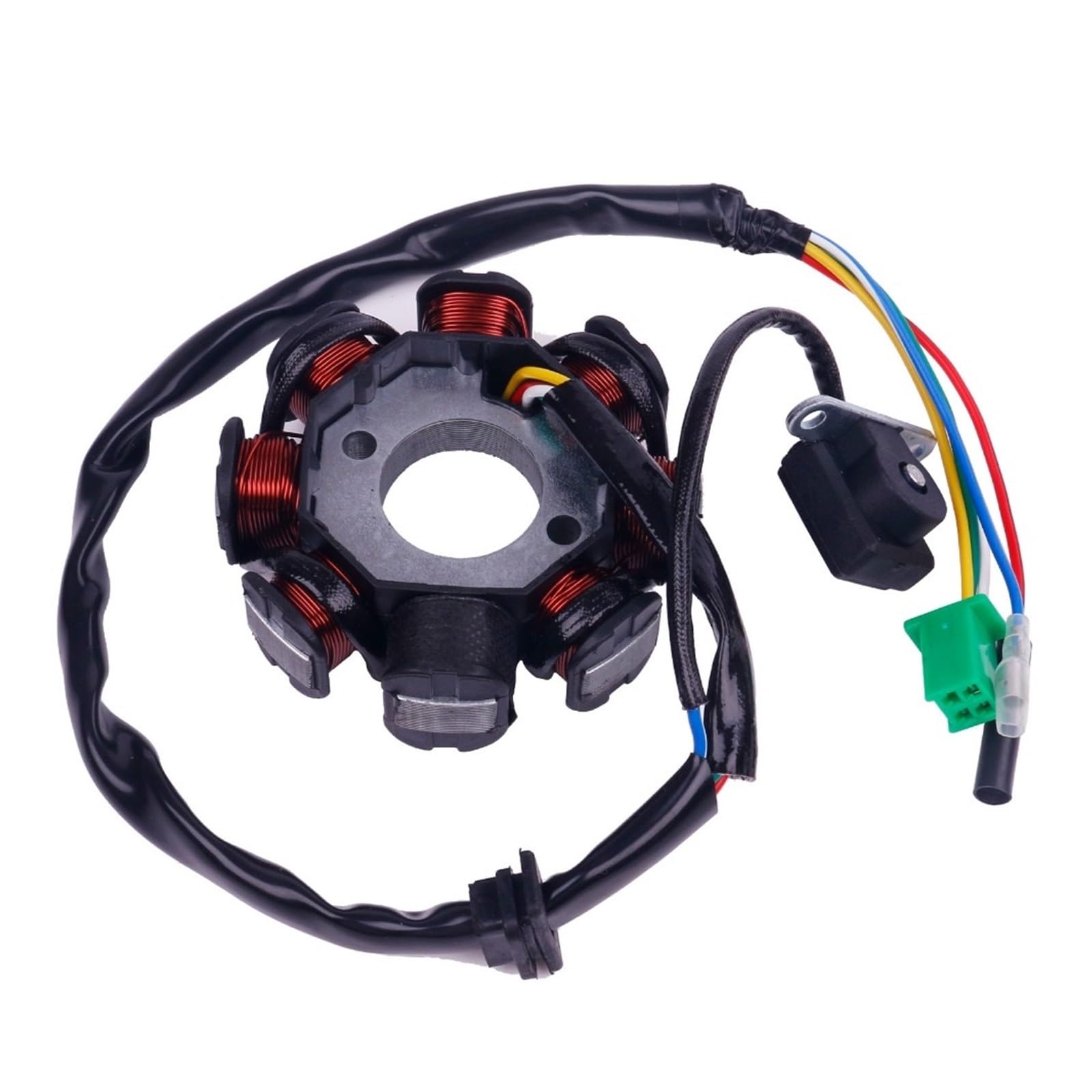 Motorrad-Statorspule Für GY6 125cc 150cc 152QMI 157QMJ Roller Moped Für ATV Go Kart Quad Motor (3 + 2) 8-Spule Magneto Lichtmaschine Stator Electrical Statorspule von NAUTIG