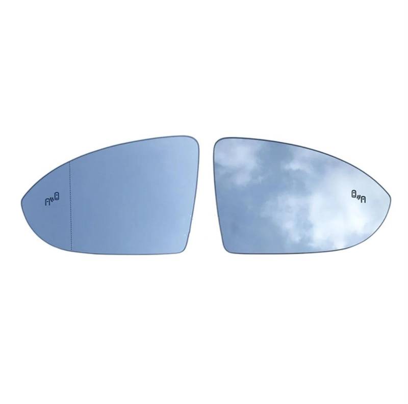 Spiegelglas Beheizte Seite Rückspiegel Glas Blind Spot Assist Für VW Für GOLF 7 7,5 VII Für GTI Für GTD Für GTE Für R-linie MK7 2013-2020 Links Rechts Außenspiegel Glas (Farbe : Right side RH) von NAUTIG