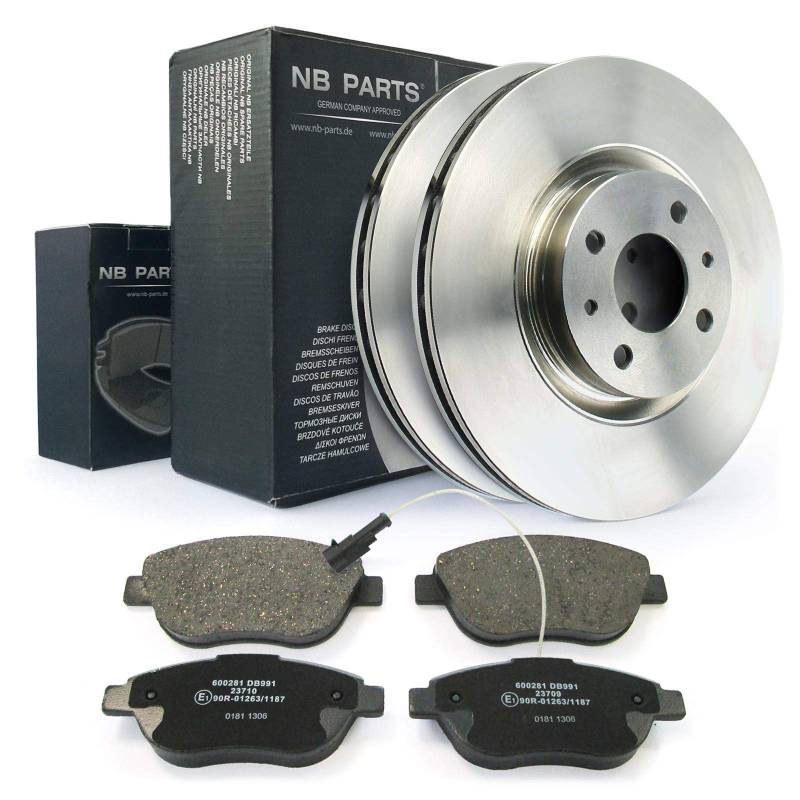 Bremsen/Bremsen-set Vorne Bremsscheiben + Bremsbeläge Ø 284 BELÜFTET Bremsklötze VA Kit NB PARTS GERMANY 10038233 von NB PARTS