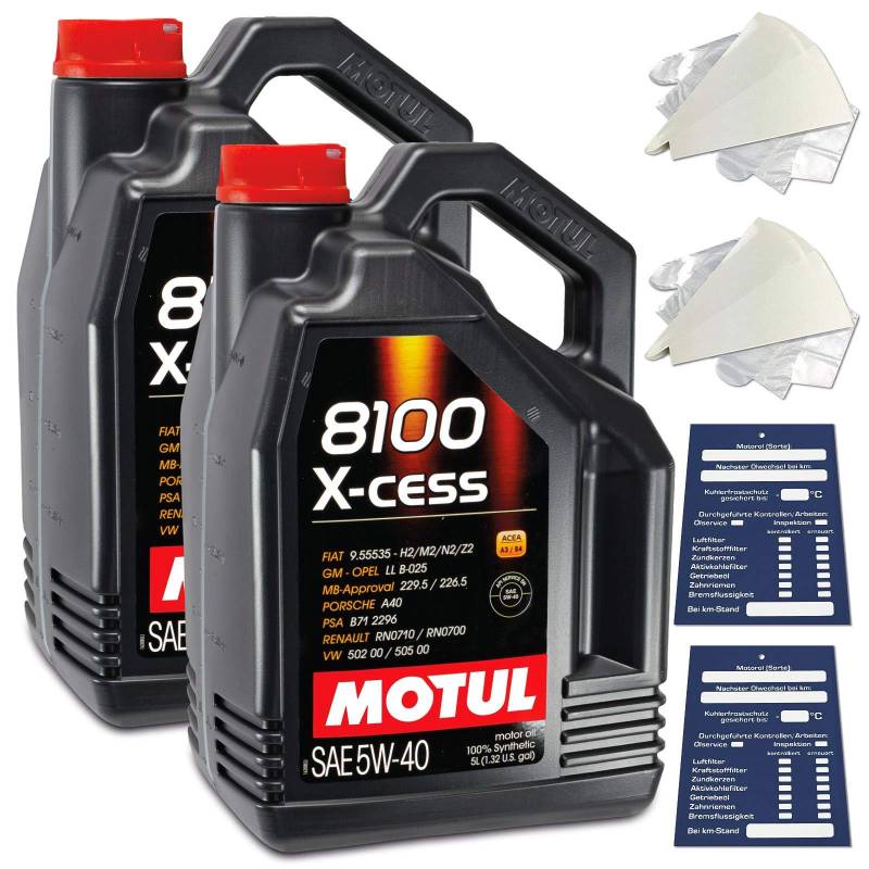 NB PARTS 10 Liter original Motul Motoröl 5W40 8100 X-Cess von NB PARTS