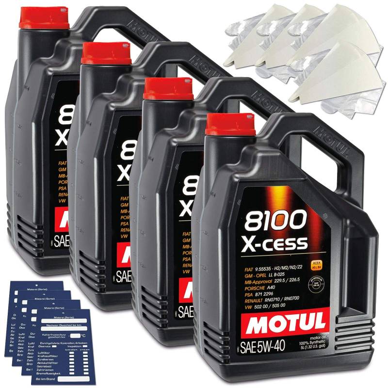 NB PARTS 20 Liter original Motul Motoröl 5W40 8100 X-Cess von NB PARTS