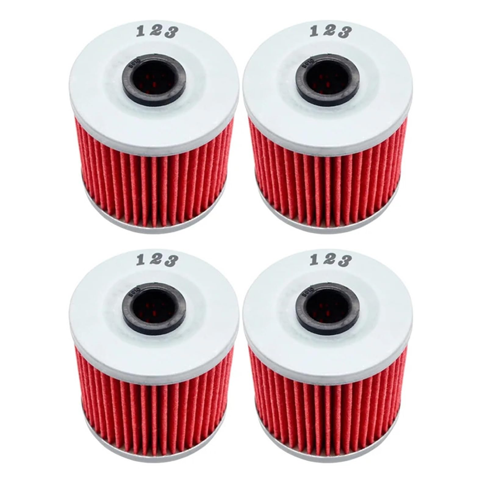 Motorrad Rot/Gelb Öl Filter for KLR650 CAMO 650 KLR250 KLR600 560 660 KLX650R KLX650C KL600 KL650 KL250 KLX250(4Pcs Red) von NBAAVBJV