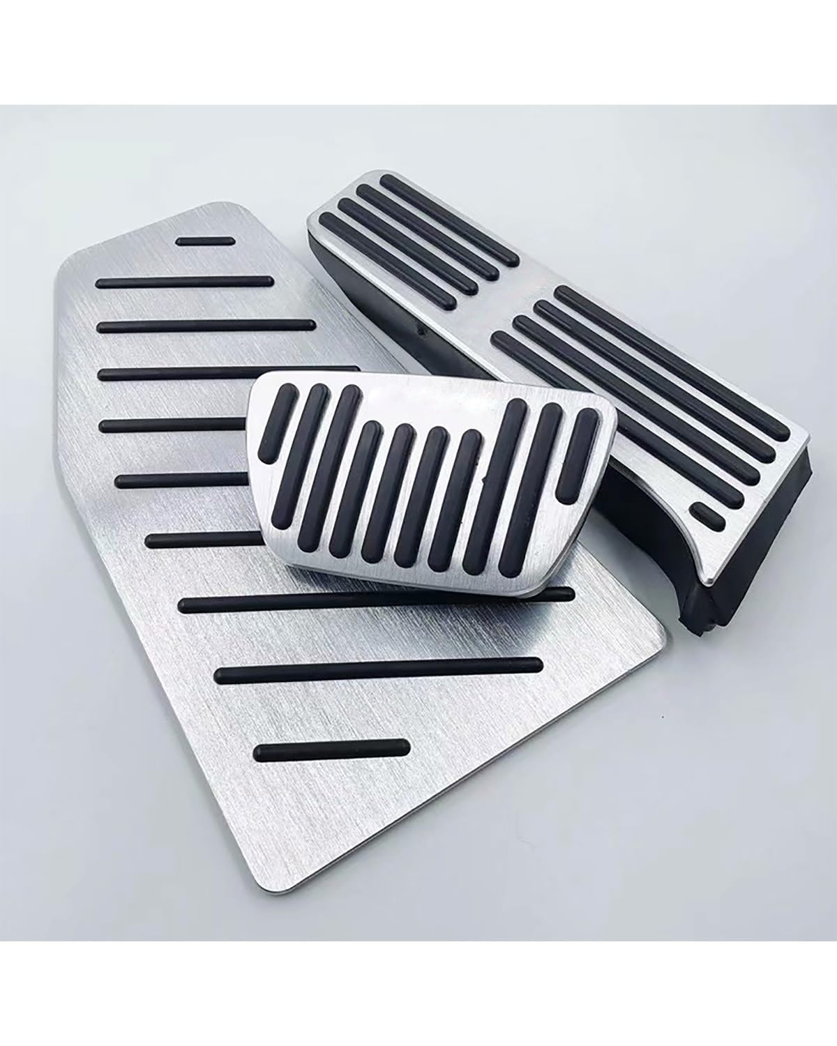 Auto Pedal Aluminium Auto Fuß Kraftstoff Beschleuniger Bremspedale Pad Platte Abdeckung Für Toyota Für RAV4 Für RAV 4 XA50 2019 2020 2021 2022 2023 bremspedal(at 3pcs Silver) von NBHGFF