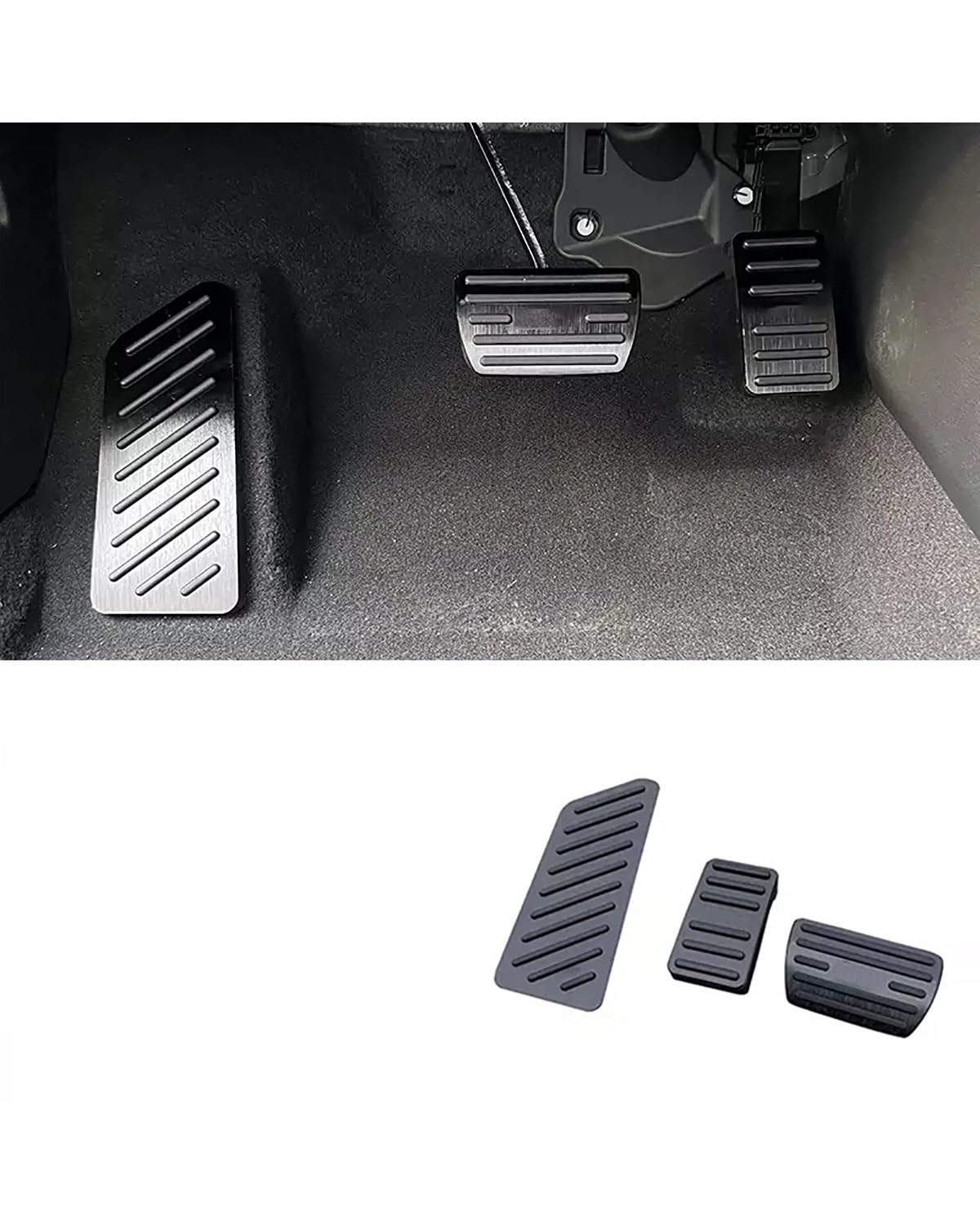 Auto Pedal Für CR-V Für CRV 2017-2021 2022 2023 2024 Auto Gaspedal Bremspedal Pad rutschfeste Abdeckung Fall Schutz bremspedal(3pcs Black) von NBHGFF