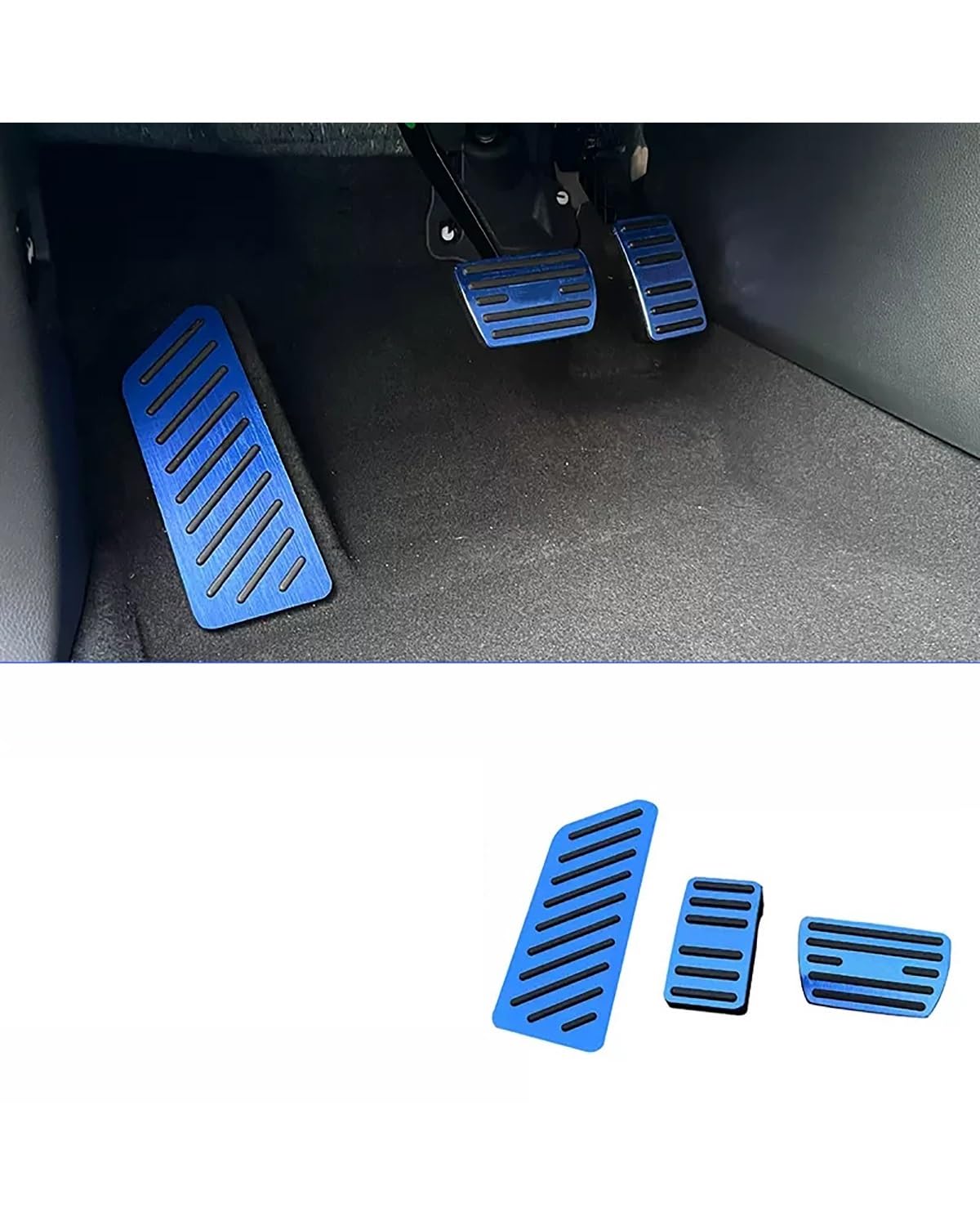 Auto Pedal Für CR-V Für CRV 2017-2021 2022 2023 2024 Auto Gaspedal Bremspedal Pad rutschfeste Abdeckung Fall Schutz bremspedal(3pcs Blue) von NBHGFF