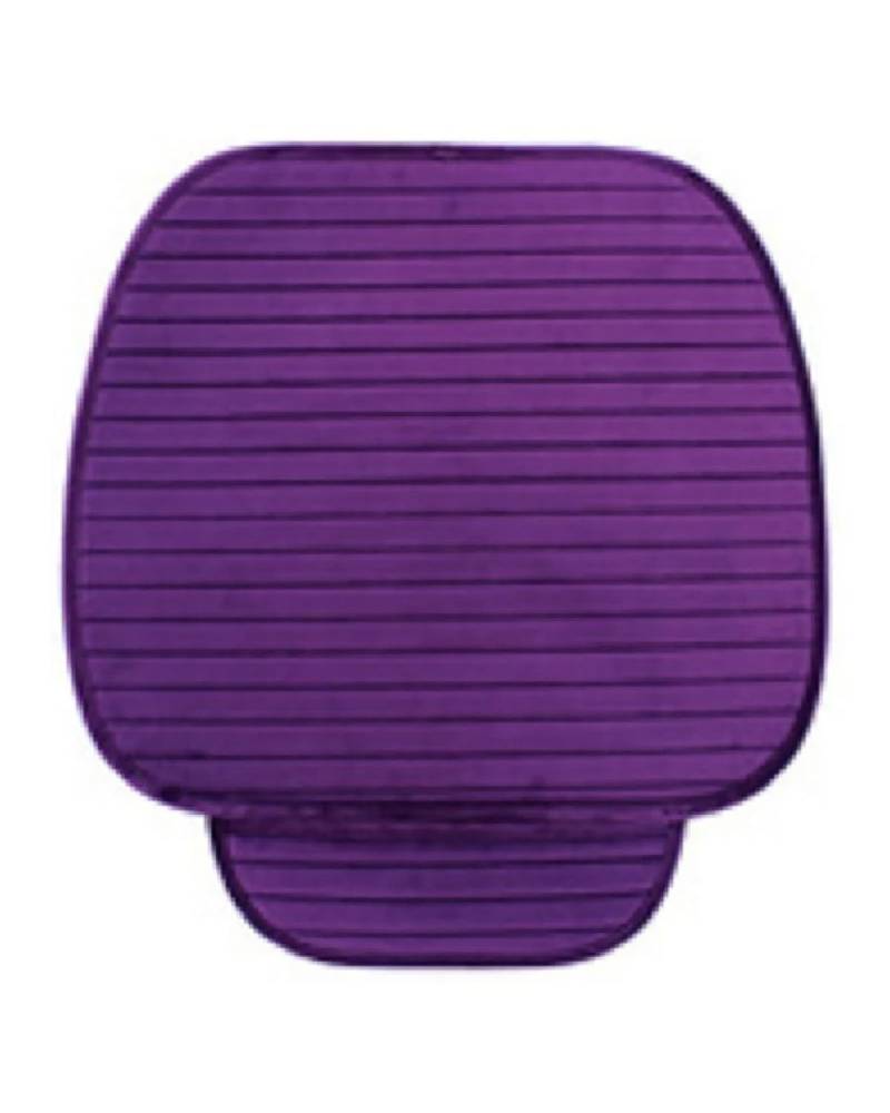 Auto Sitzauflagen Warmer Autositzbezug Für Vorne Und Hinten Oder Kompletter Satz Beflockter Stuhlschutz Sitzkissen Unterlage Matte Rutschfest Auto Universal Sitzbezüge Sitzauflagen(-04-front purple 1) von NBHGFF