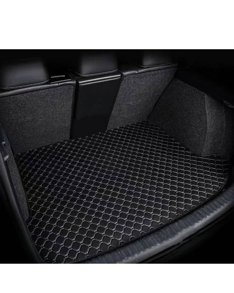 Boot Mat Auto Kofferraum Matten Für Murano 2021 2020 2019 2018 2017 2016 2015 Cargo Liner Teppiche Innenausstattung Kofferraummatte(Black and White) von NBHGFF