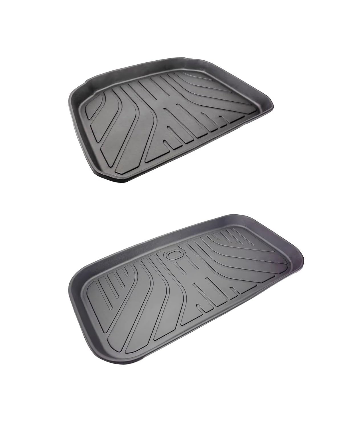 Boot Mat Für BYD Für Dichtung Für EV 2023 2024 Vorder Trunk Mat Organizer Fach Hinten Stamm Matte Änderung Wasserdicht Für Atto 4 EV Auto Zubehör Kofferraummatte(Front and Rear Trunk) von NBHGFF