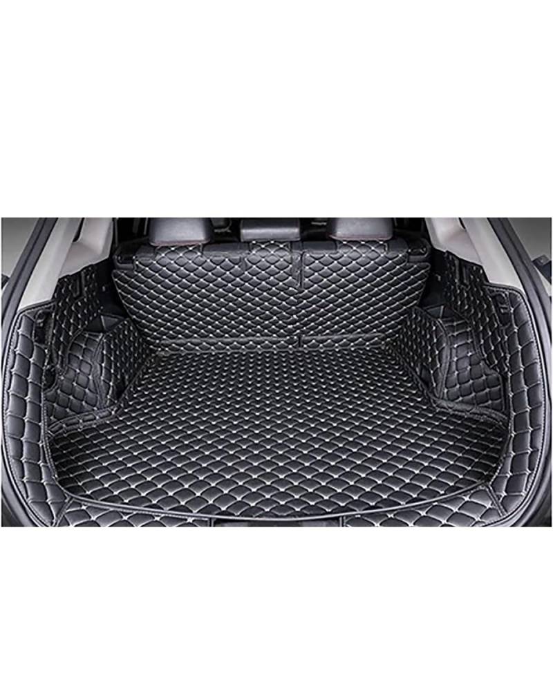 Boot Mat Für Cayenne 2006 2007 2008 2009 2010 Cargo-Liner Teppich Innen Teile Zubehör Kofferraum Matte Kofferraummatte(Black with beige) von NBHGFF