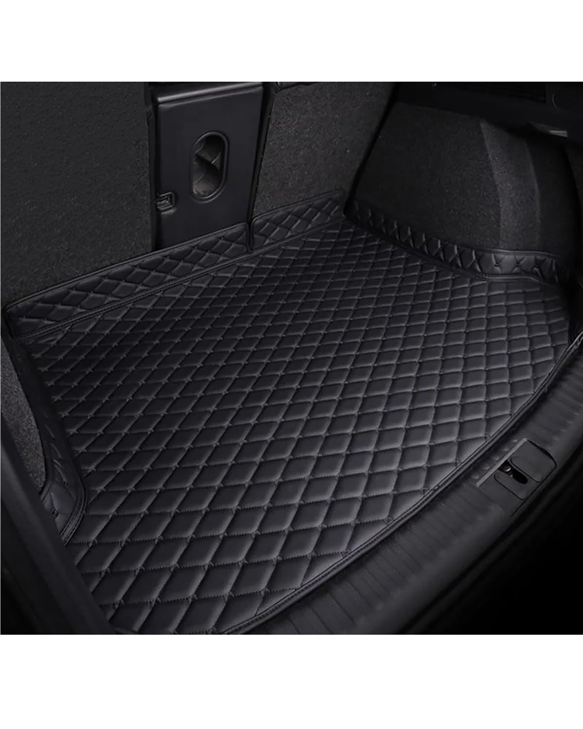 Boot Mat Für Dodge Für Caliber Für Journey Für Aittitude Für Caravan Auto Gepäck Abdeckung Kofferraum Matte Kofferraummatte(Black Single pad) von NBHGFF