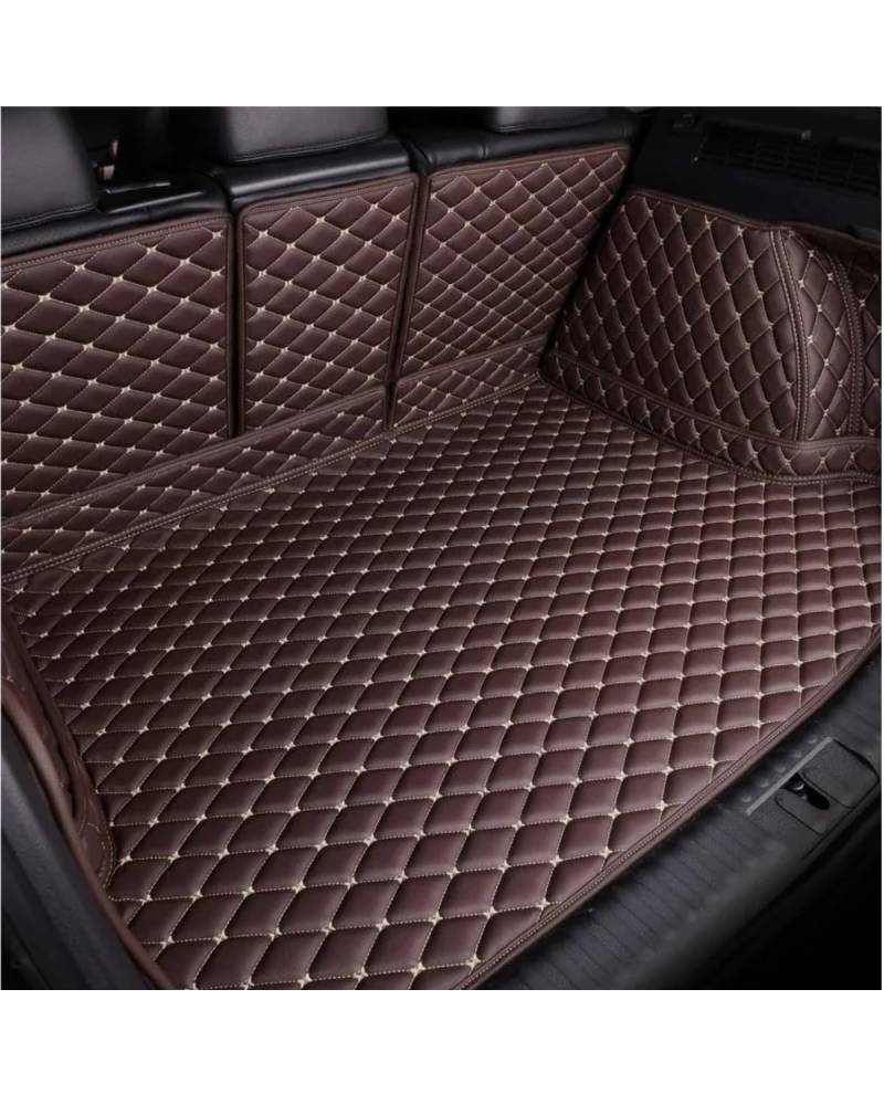 Boot Mat Für Dodge Für Caliber Für Journey Für Aittitude Für Caravan Auto Gepäck Abdeckung Kofferraum Matte Kofferraummatte(Coffee) von NBHGFF