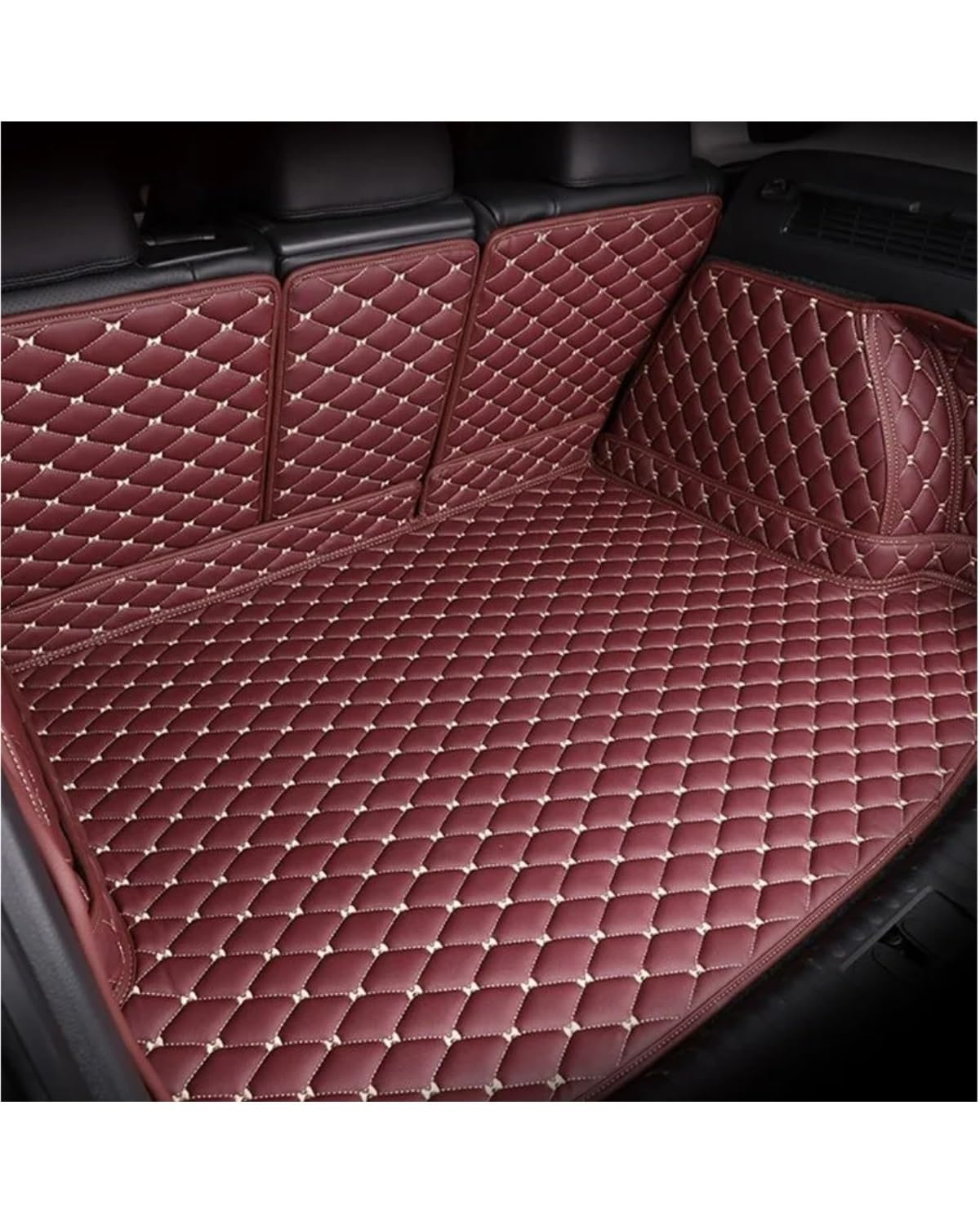 Boot Mat Für Dodge Für Caliber Für Journey Für Aittitude Für Caravan Auto Gepäck Abdeckung Kofferraum Matte Kofferraummatte(Wine red) von NBHGFF