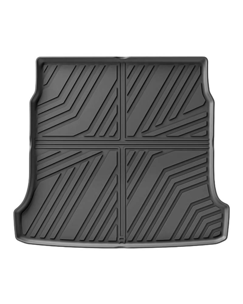 Boot Mat Für Hyundai Für Ioniq 6 2023 2024 Stamm Matten Allwetter Cargo Liner Custom Fit Cargo Matten TPE 3D Fußmatten Innen Zubehör Kofferraummatte von NBHGFF